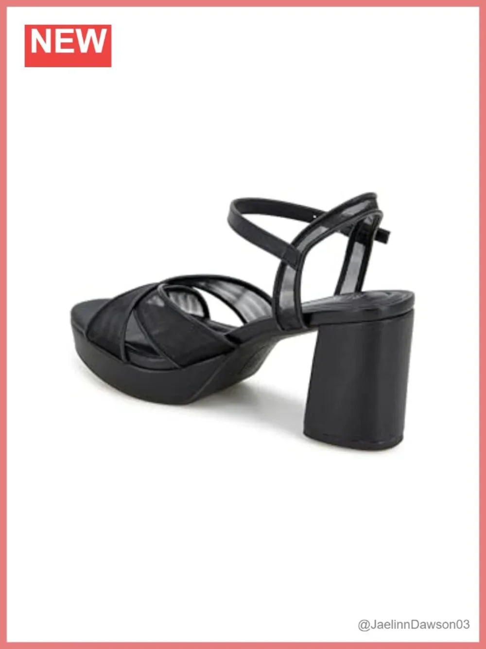 Kenneth Cole Reaction Women's Reeva Mesh Heeled Sandals Block Heel